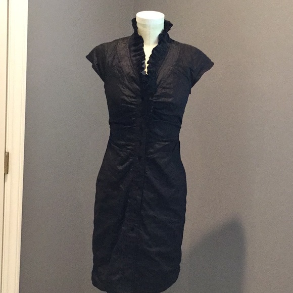 ETCETERA Dramatic Soft black dress - Picture 1 of 4